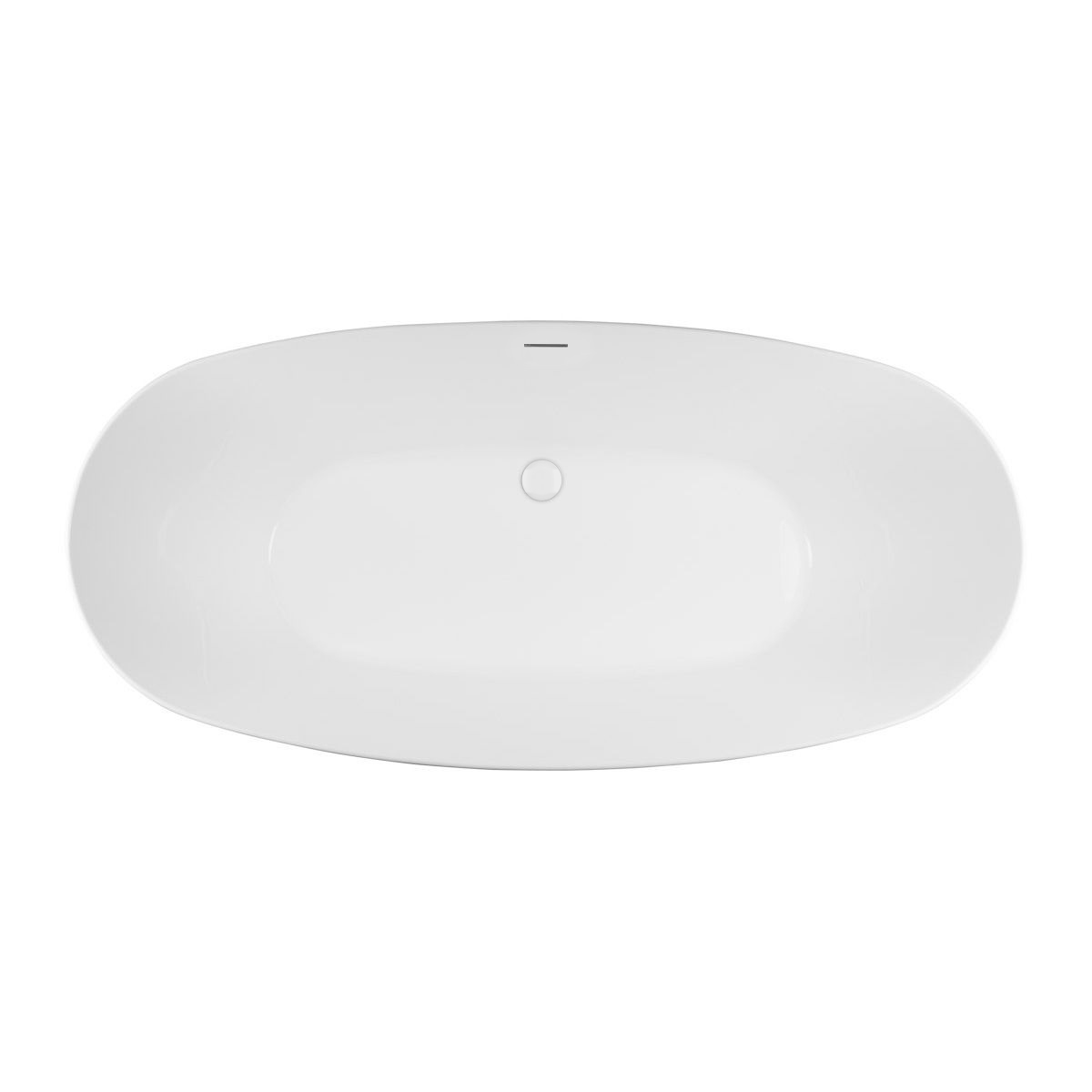 Set cadă freestanding Oltens Ebba 12012000, capac pentru dop chiuvetă Oltens 09002000