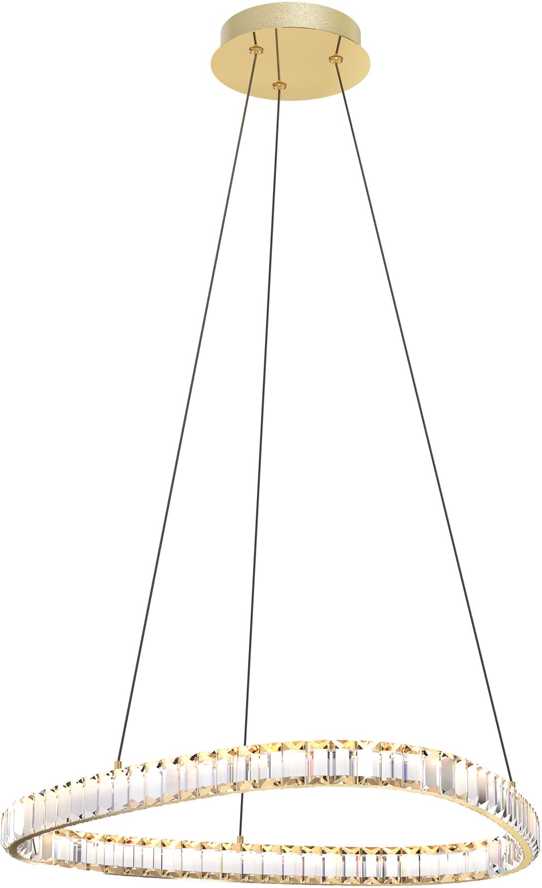 Zuma Line Athesa lampă suspendată 1x25 W transparent-auriu MD3169-1-3GT