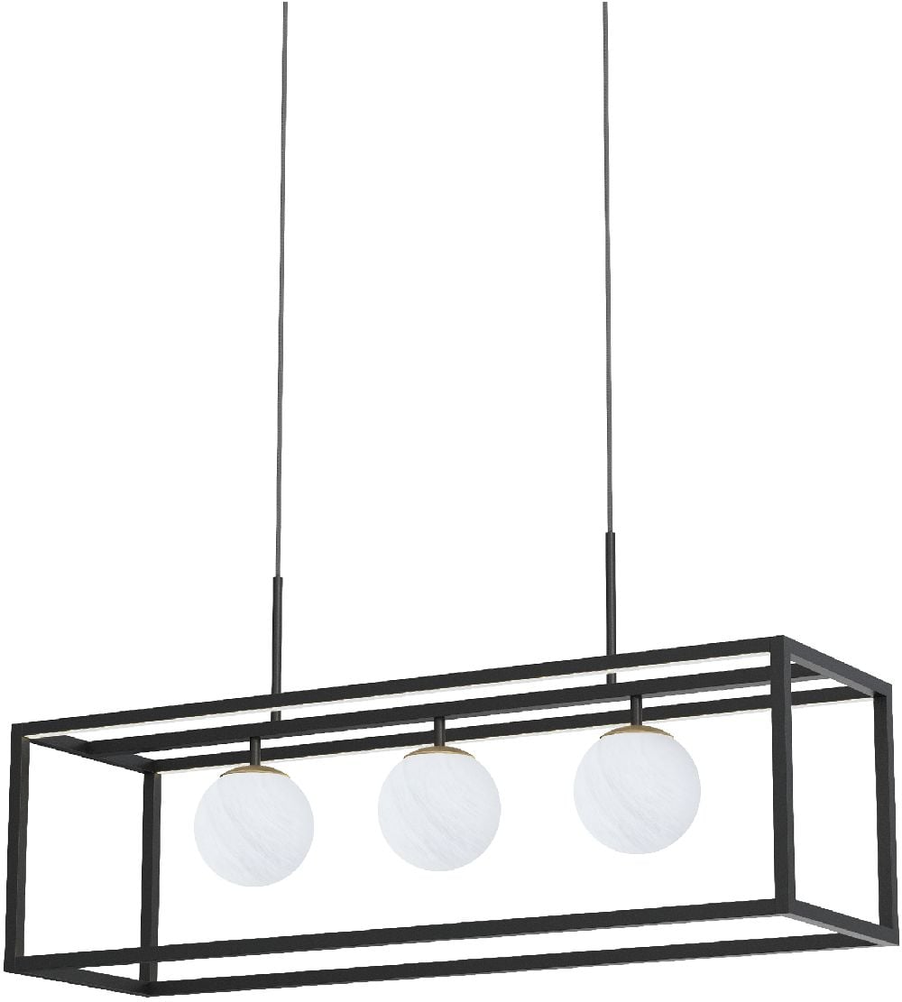Zuma Line Piro lampă suspendată 3x9 W negru MD3115-3-3BT