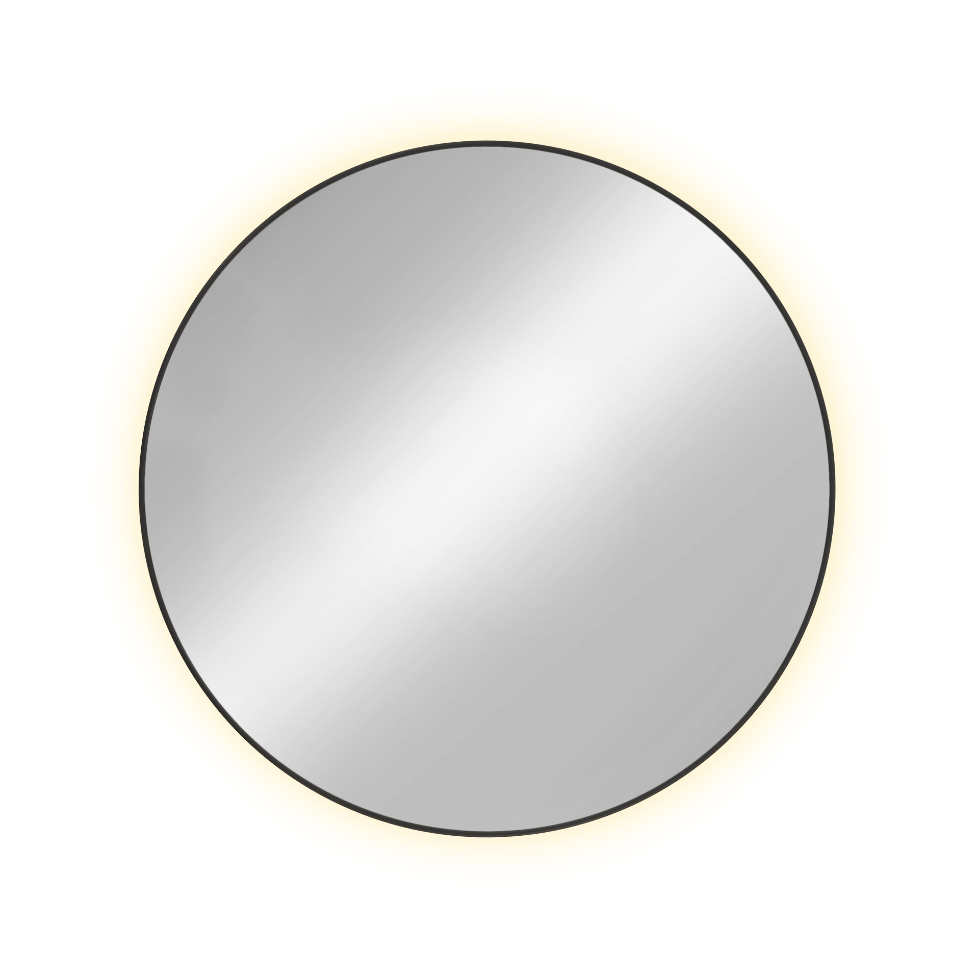 Baltica Design Tiny Border Bright oglindă 60x60 cm rotund cu iluminare auriu 5904107910598