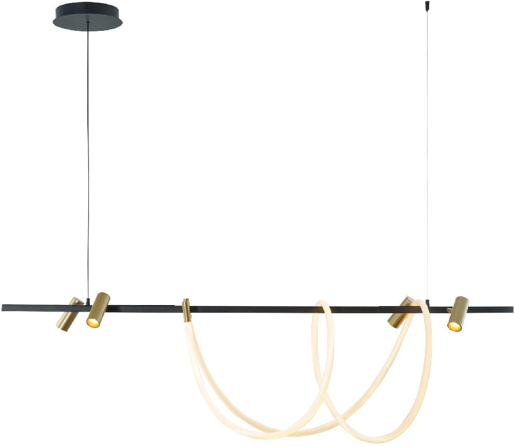 Zuma Line Balbo lampă suspendată 4x W negru 2200277L