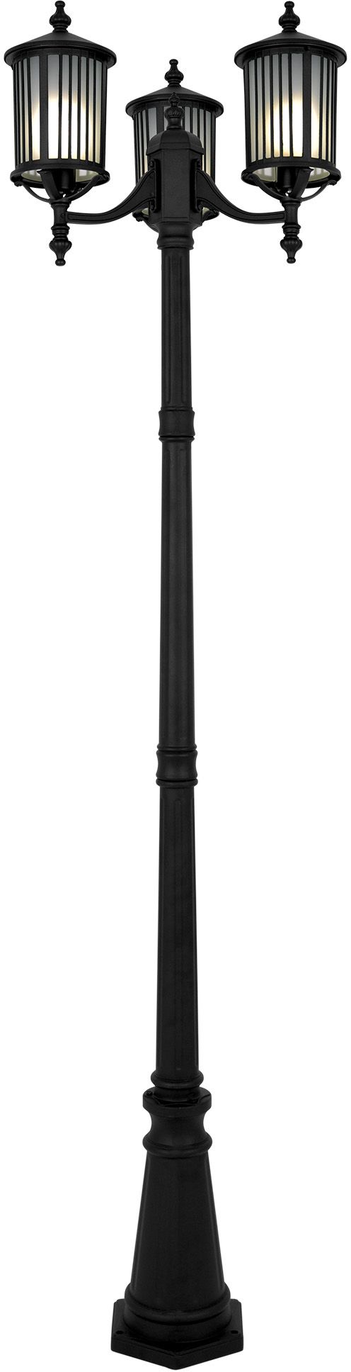 Kaja Detroit lampă podea de exterior 3x60 W negru K-8213