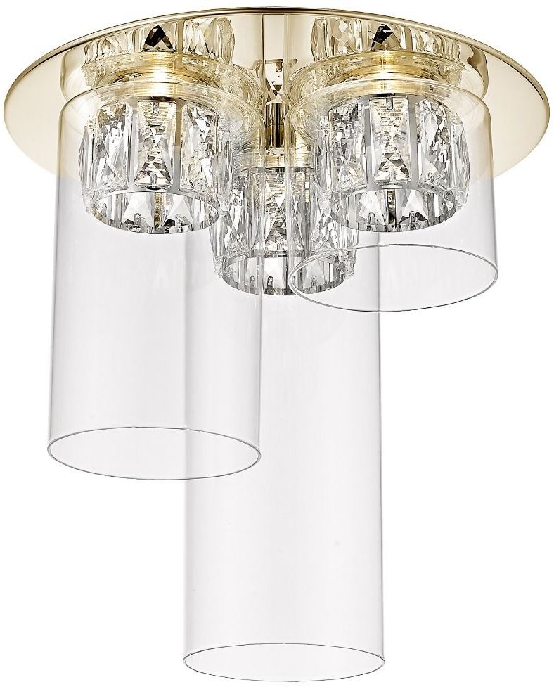 Zuma Line Gem lampă de tavan 3x5 W transparent-auriu C0389-03F-F7AC