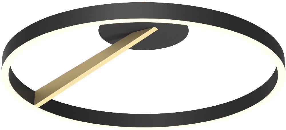 Zuma Line Malu lampă de tavan 1x37 W negru MX3689-1L-3BGT