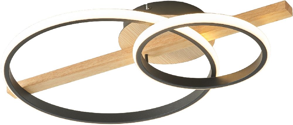 Zuma Line Almeria lampă de tavan 1x17 W negru MX3913-2-3BWLT