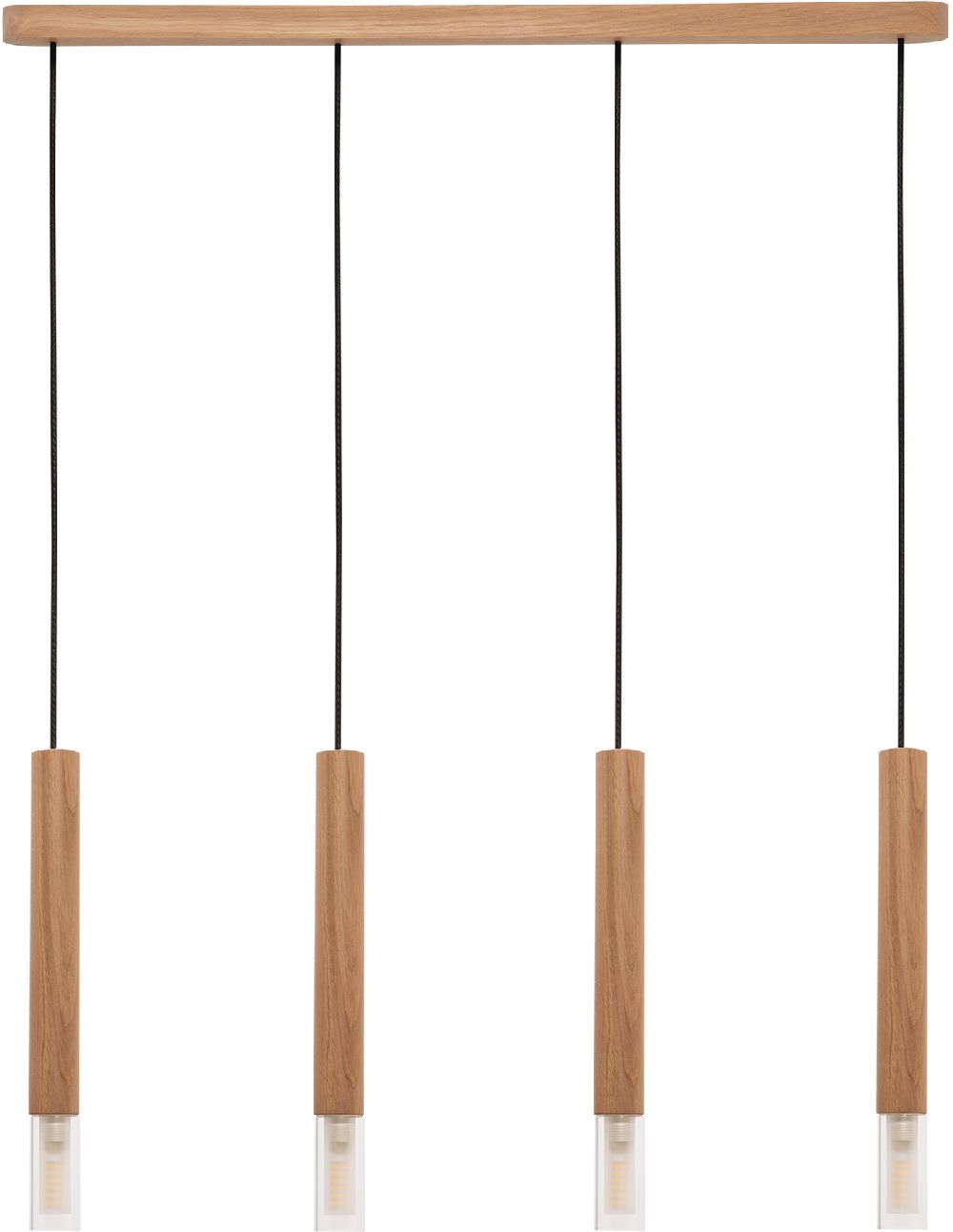 Zuma Line Madera lampă suspendată 4x28 W maro 8620403