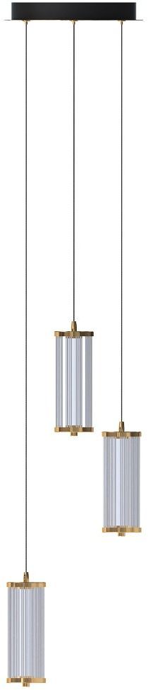 Zuma Line Cally lampă suspendată 3x8 W transparent-auriu MD3147-3A-3GT