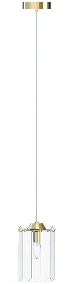 Zuma Line Nira lampă suspendată 1x40 W transparent-auriu MD3523-1-EGN