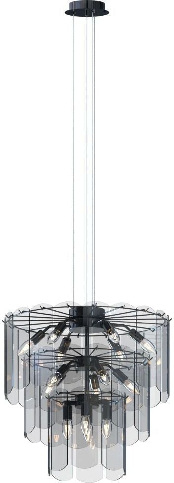 Zuma Line Nira lampă suspendată x40 W negru-fumuriu MD3523-14L-EBCN