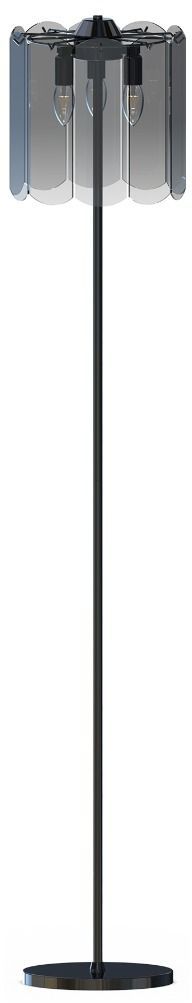Zuma Line Nira lampă de podea 3x40 W negru-fumuriu ML3523-3-EBCN
