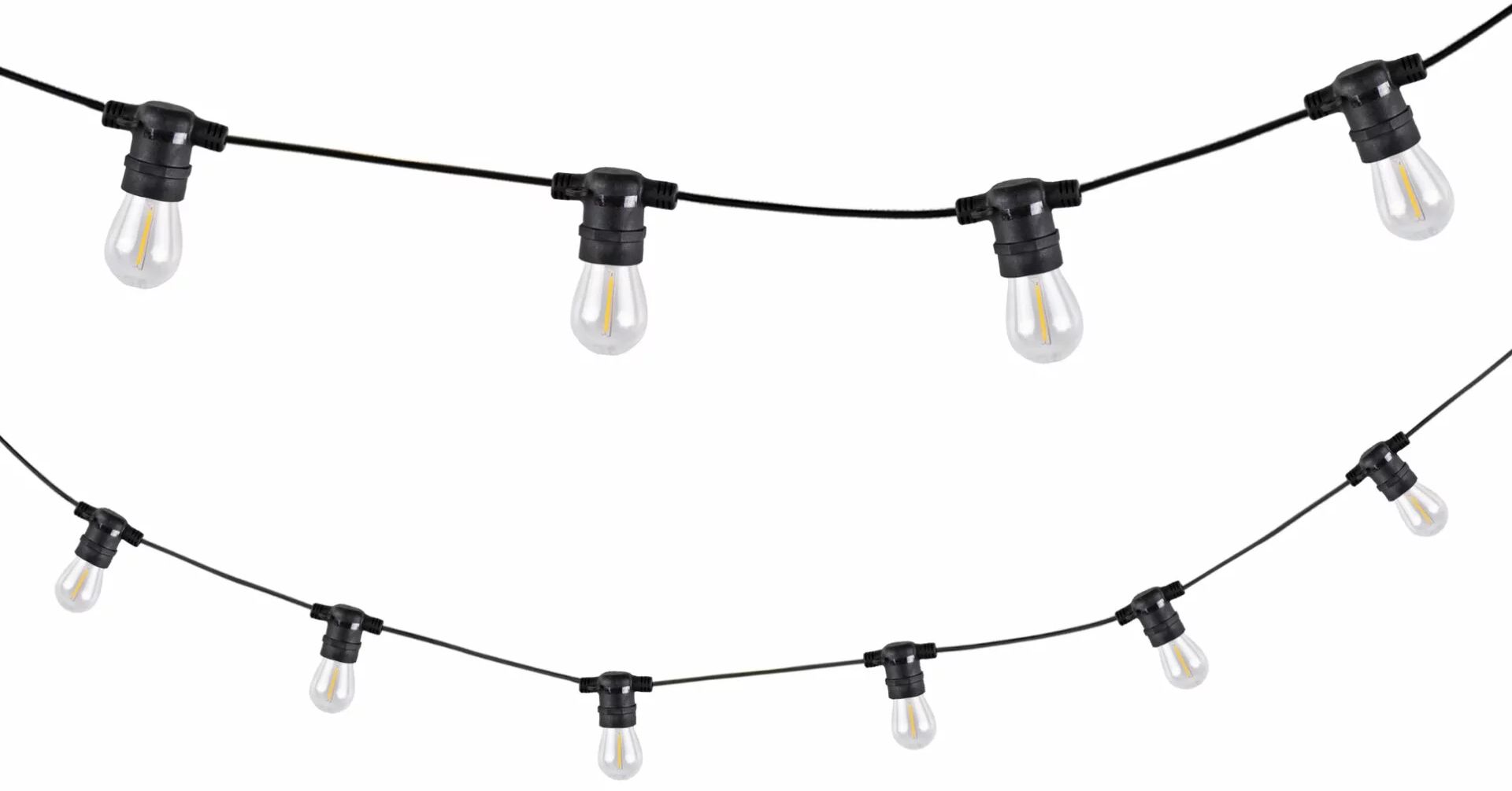 Goldlux Party ghirlandă exterioară x6 W negru 310323
