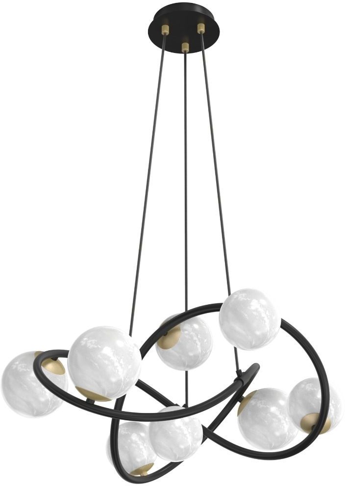 Zuma Line Nisyro lampă suspendată x3.5 W negru-auriu MD4922-8-EBGN