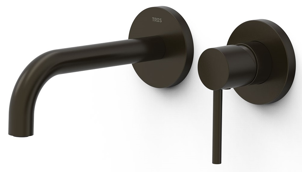 Tres Study Exclusive baterie lavoar ascuns negru 26230021KMB