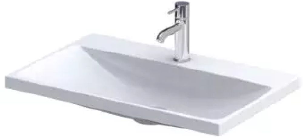 Oristo Compact lavoar 60x38 cm dreptunghiular mobilier alb UME-C-ET-60-92