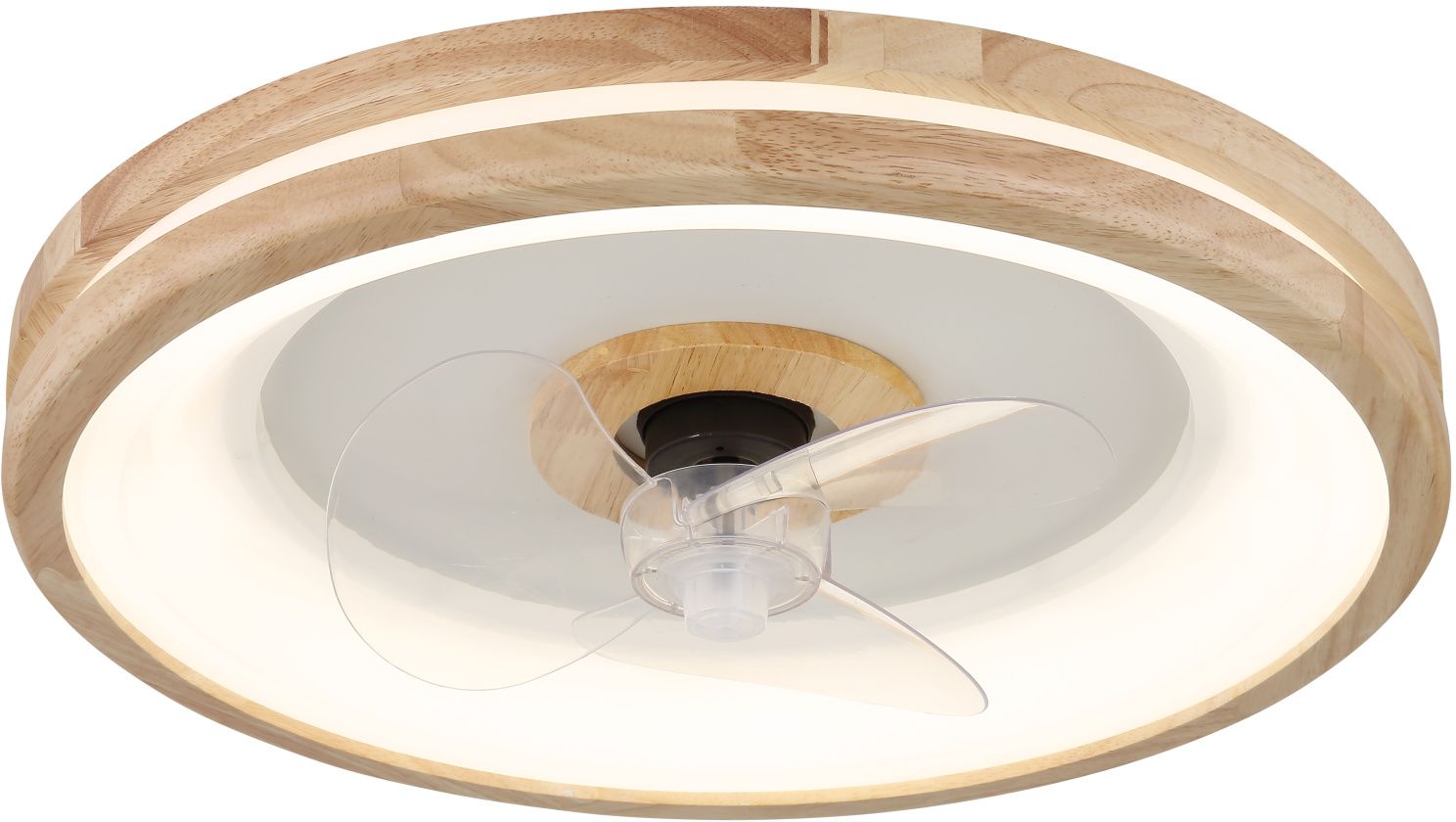 Globo Lighting Gatian lampă-ventilator de tavan 1x30 W alb-lemn 03650