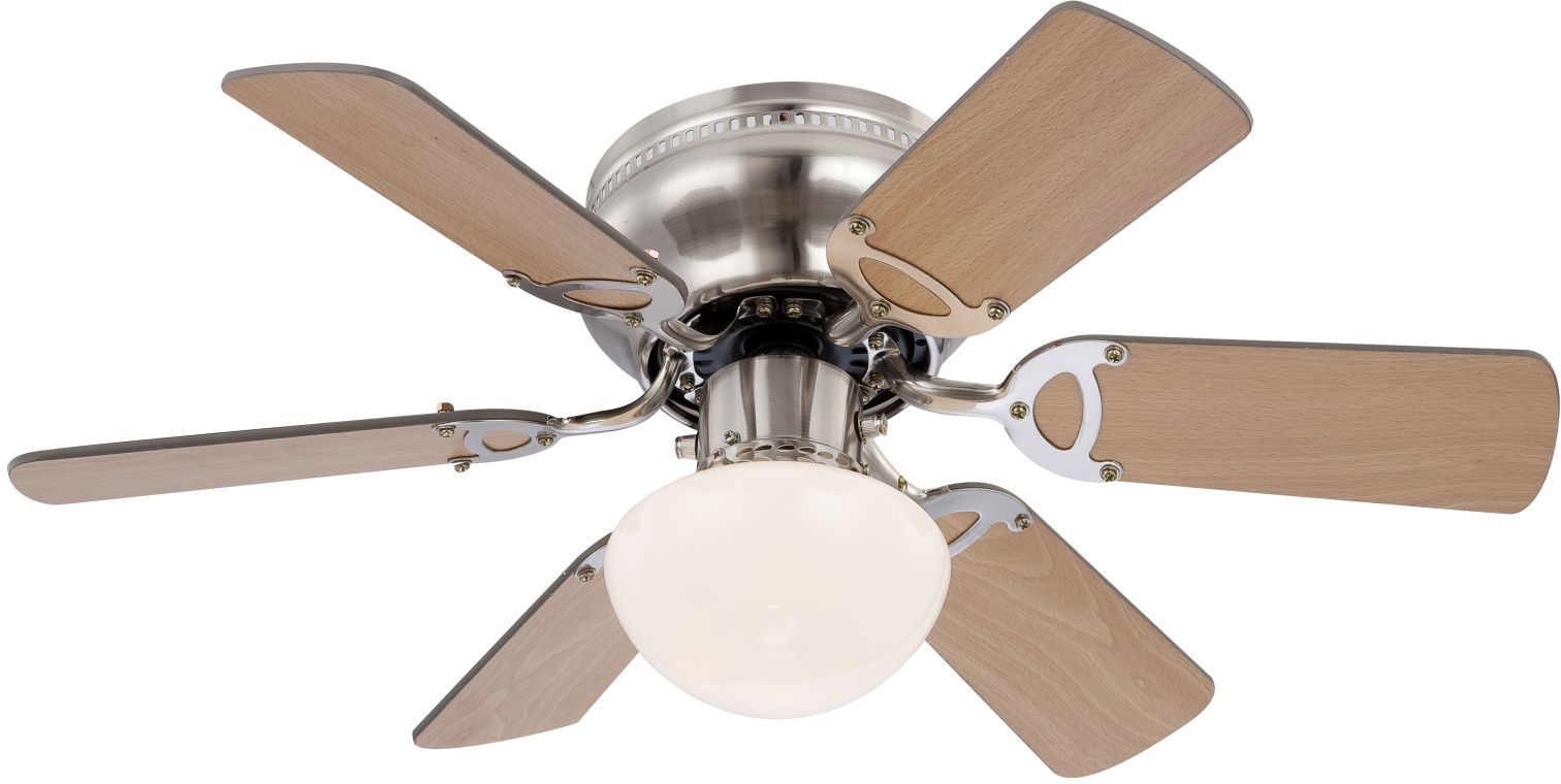 Globo Lighting Ugo lampă-ventilator de tavan 1x60 W alb-lemn-nichel 0307