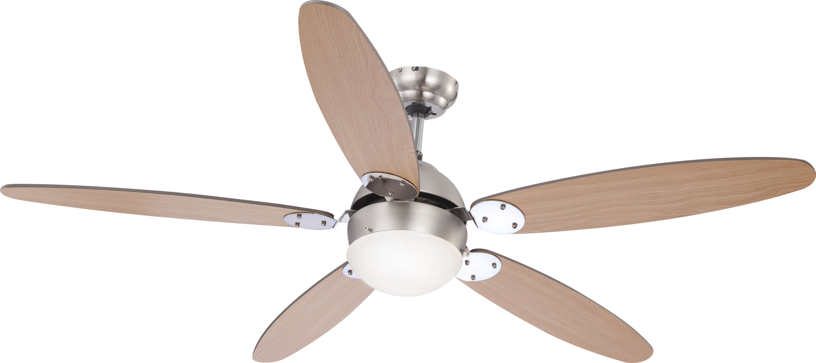 Globo Lighting Azura lampă-ventilator de tavan 1x60 W crom-lemn 0308