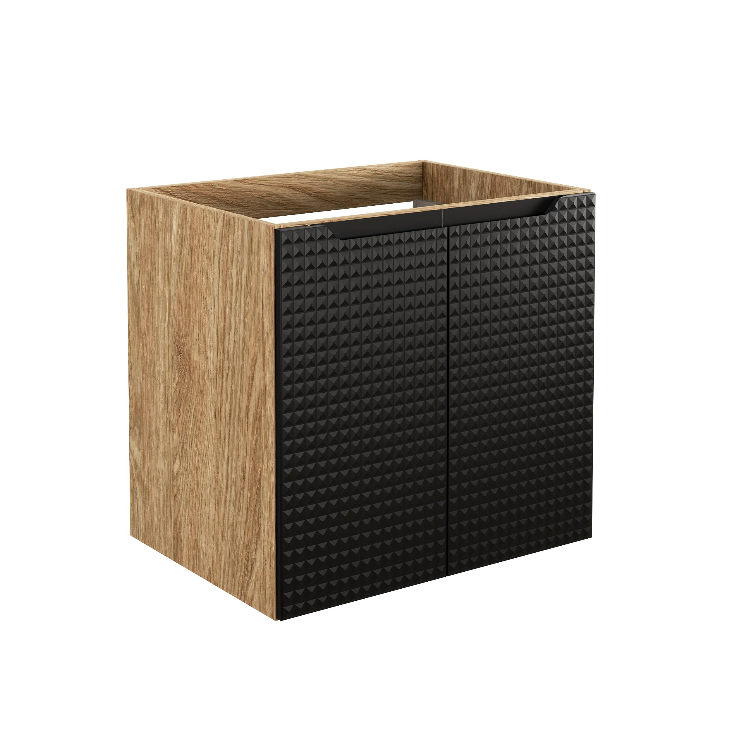 Comad Luxor Black dulap 60x46x57 cm negru-stejar LUXOR BLACK 82-60-2D