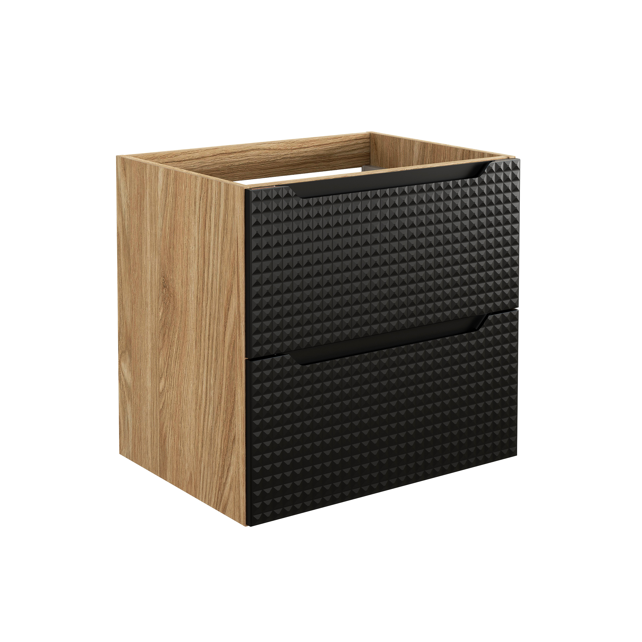 Comad Luxor Black dulap 60x46x57 cm negru-stejar LUXOR BLACK 82-60-2S