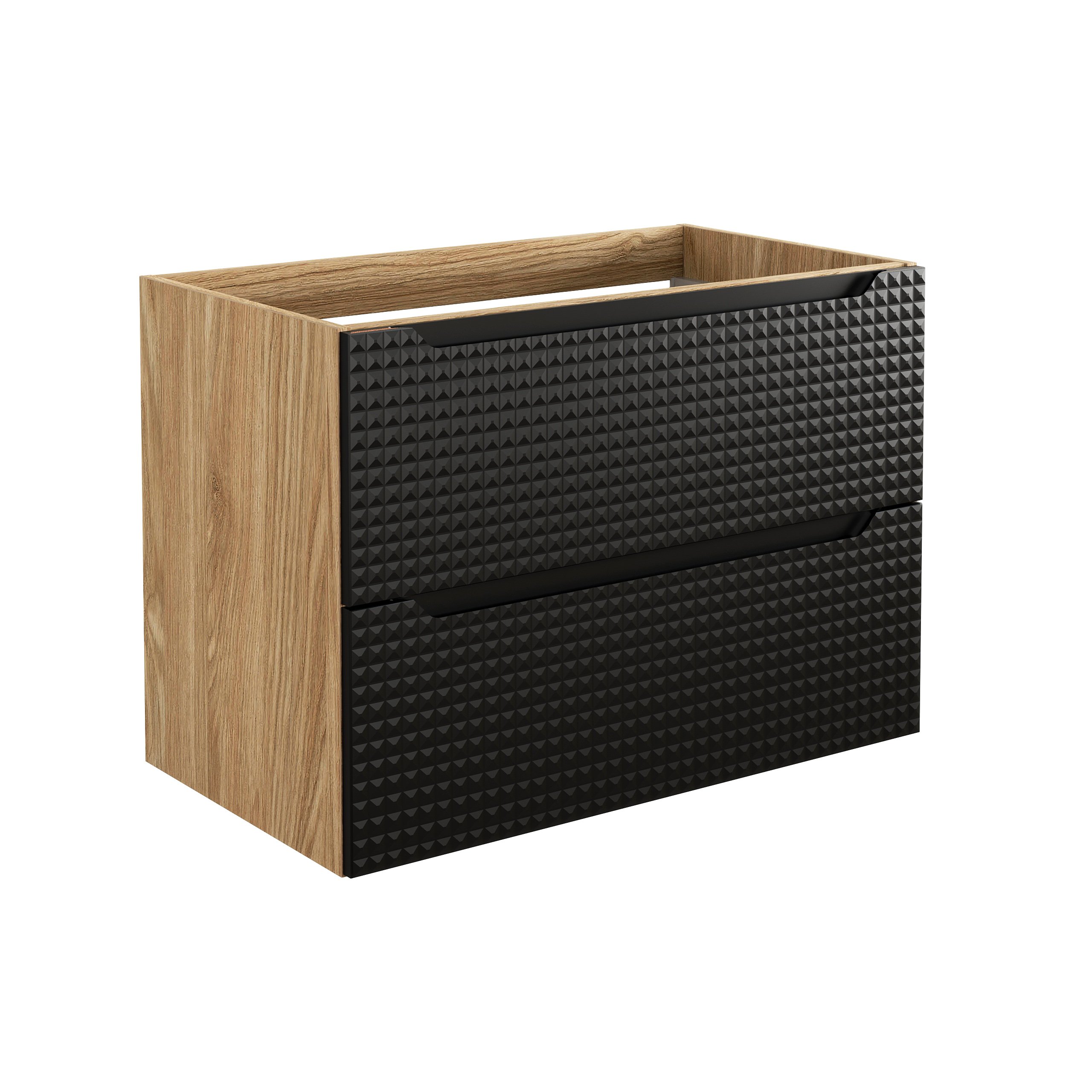 Comad Luxor Black dulap 80x46x57 cm negru-stejar LUXOR BLACK 82-80-2S