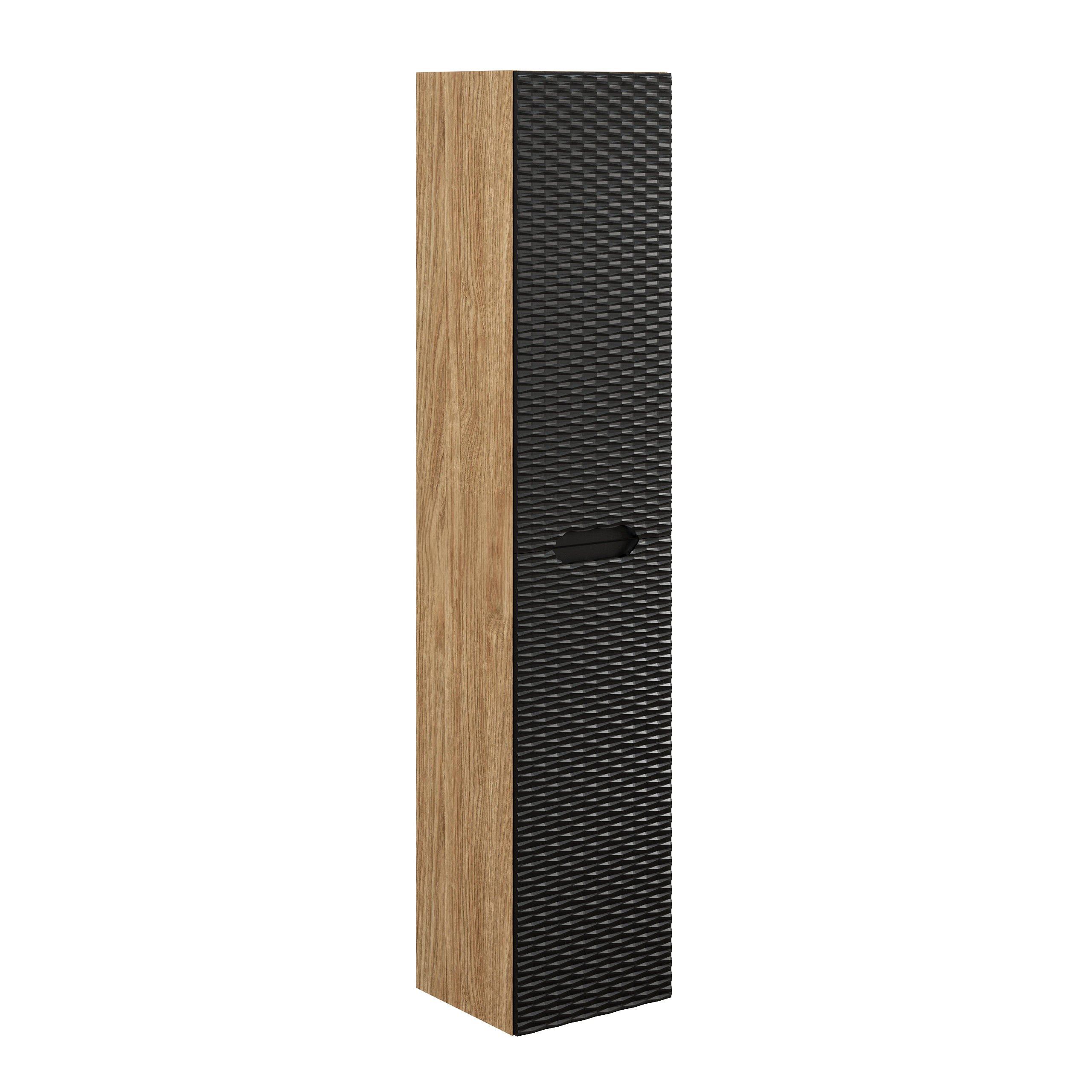Comad Ocean Black dulap 35x33x170 cm negru-stejar OCEAN BLACK 80-02-2D