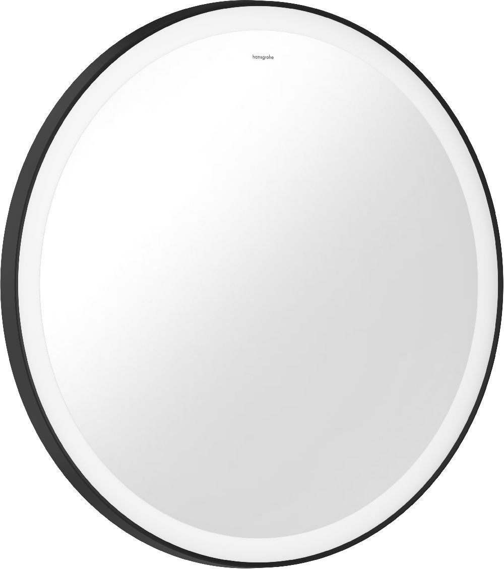 Hansgrohe Xarita Lite S oglindă 70x70 cm rotund cu iluminare cu covoraș de încălzire negru 54979670