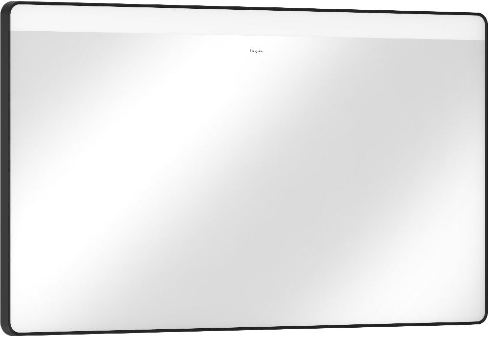 Hansgrohe Xarita Lite Q oglindă 120x70 cm dreptunghiular cu iluminare cu covoraș de încălzire negru 54973670