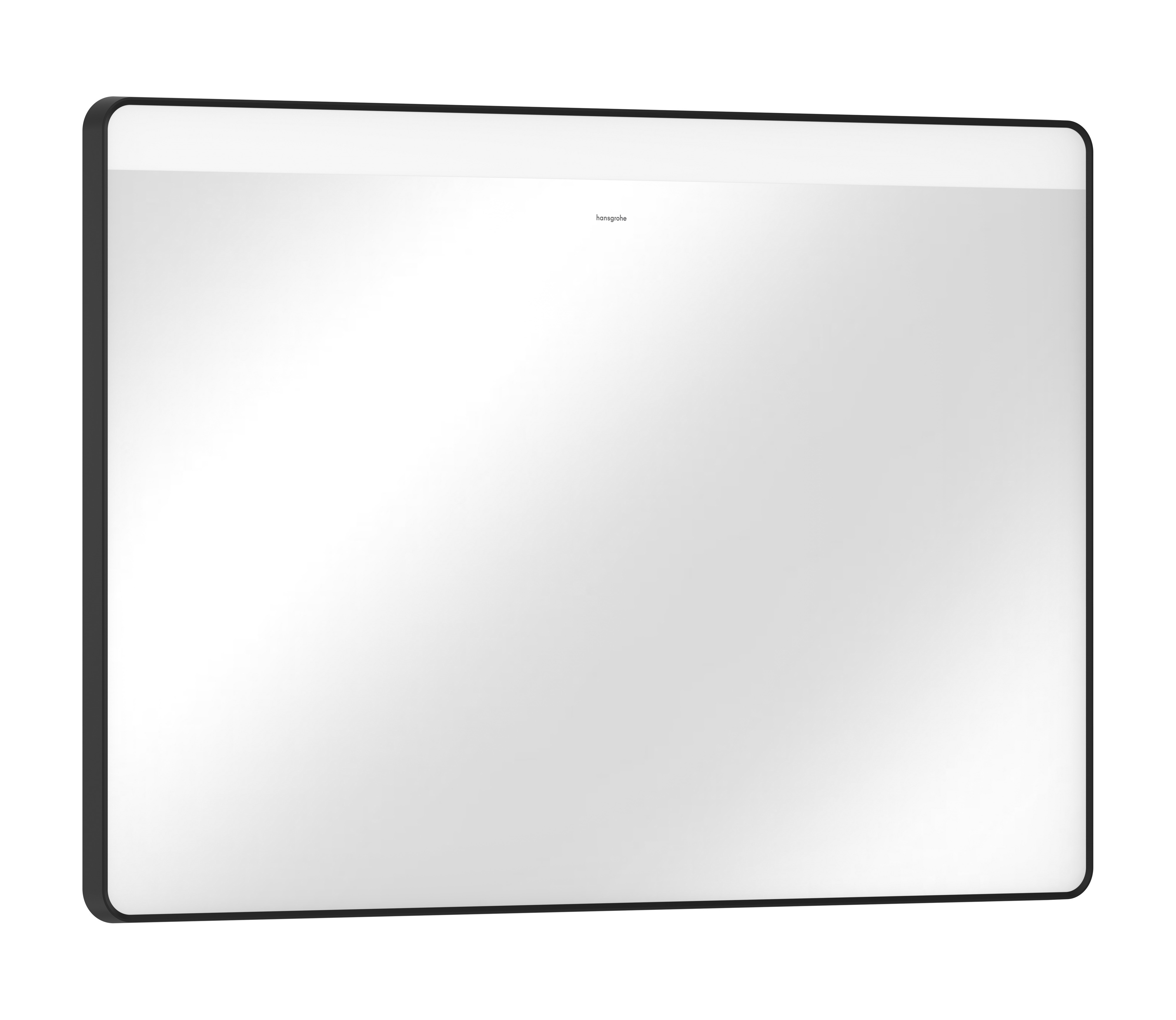 Hansgrohe Xarita Lite Q oglindă 100x70 cm dreptunghiular cu iluminare cu covoraș de încălzire negru 54972670