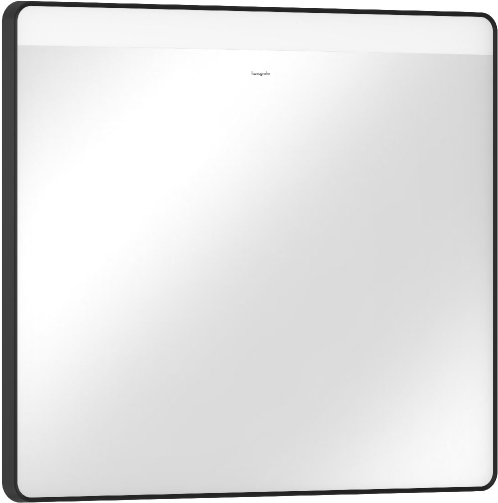 Hansgrohe Xarita Lite Q oglindă 80x70 cm dreptunghiular cu iluminare cu covoraș de încălzire negru 54971670