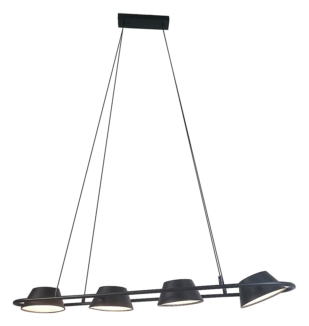 Rabalux Odiss lampă suspendată 4x36 W negru 72218
