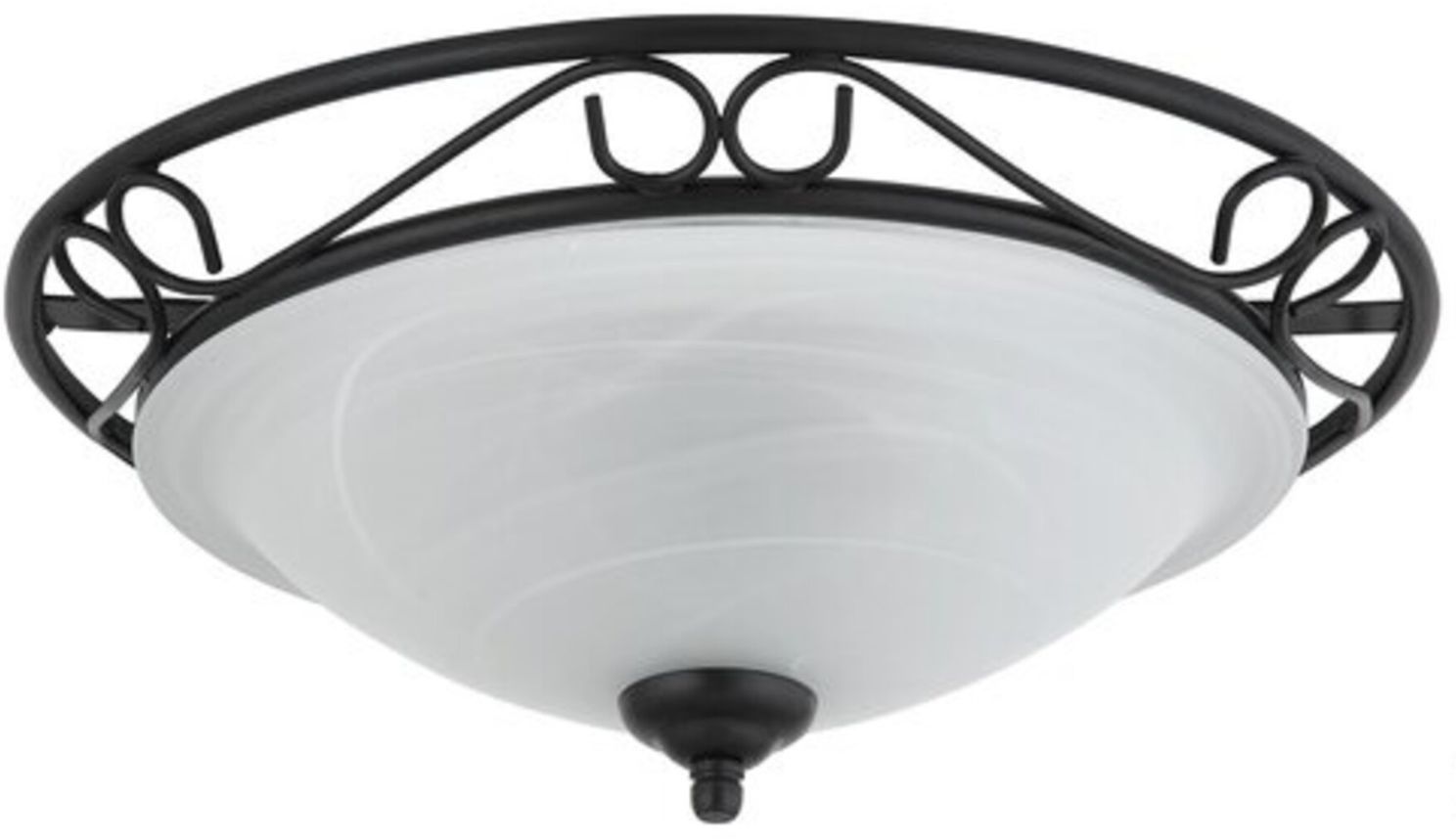 Rabalux Athen plafon 2x60 W negru 3722