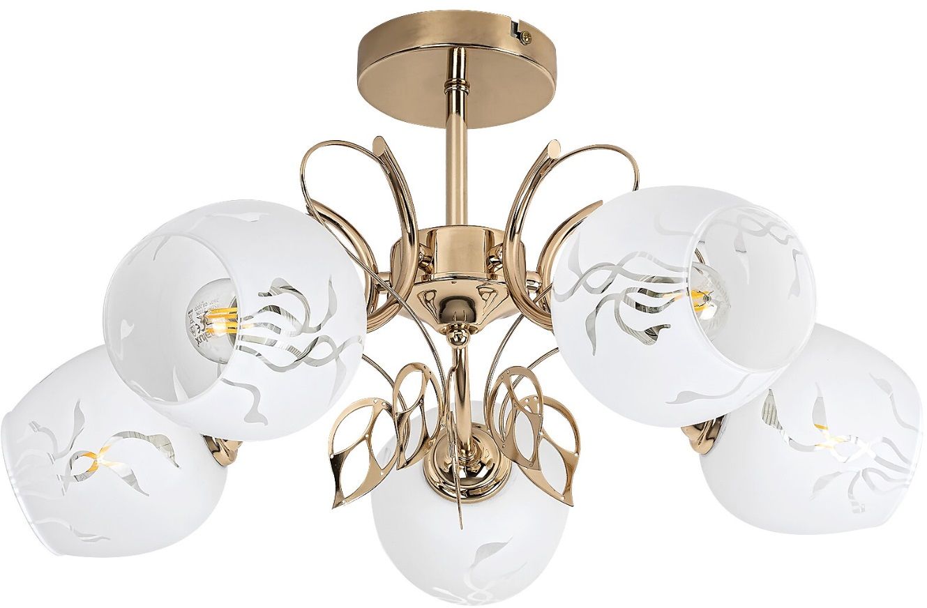 Rabalux Fauna lampă de tavan 5x40 W auriu 5099