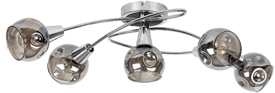 Rabalux Tamara lampă de tavan 5x40 W crom-fumuriu 5349