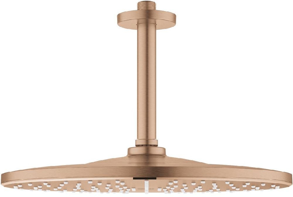 Grohe Rainshower cap de duș cu braț 31x31 cm rotund Brushed Warm Sunset 26560DL0