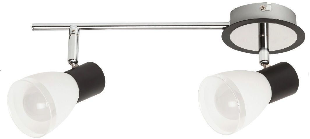 Rabalux Ati lampă de tavan 2x40 W alb-negru 5977