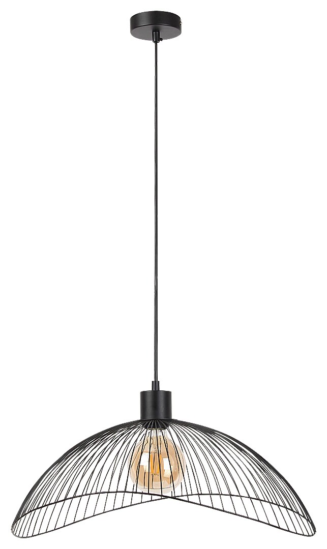 Rabalux Iduna lampă suspendată 1x60 W negru 4347