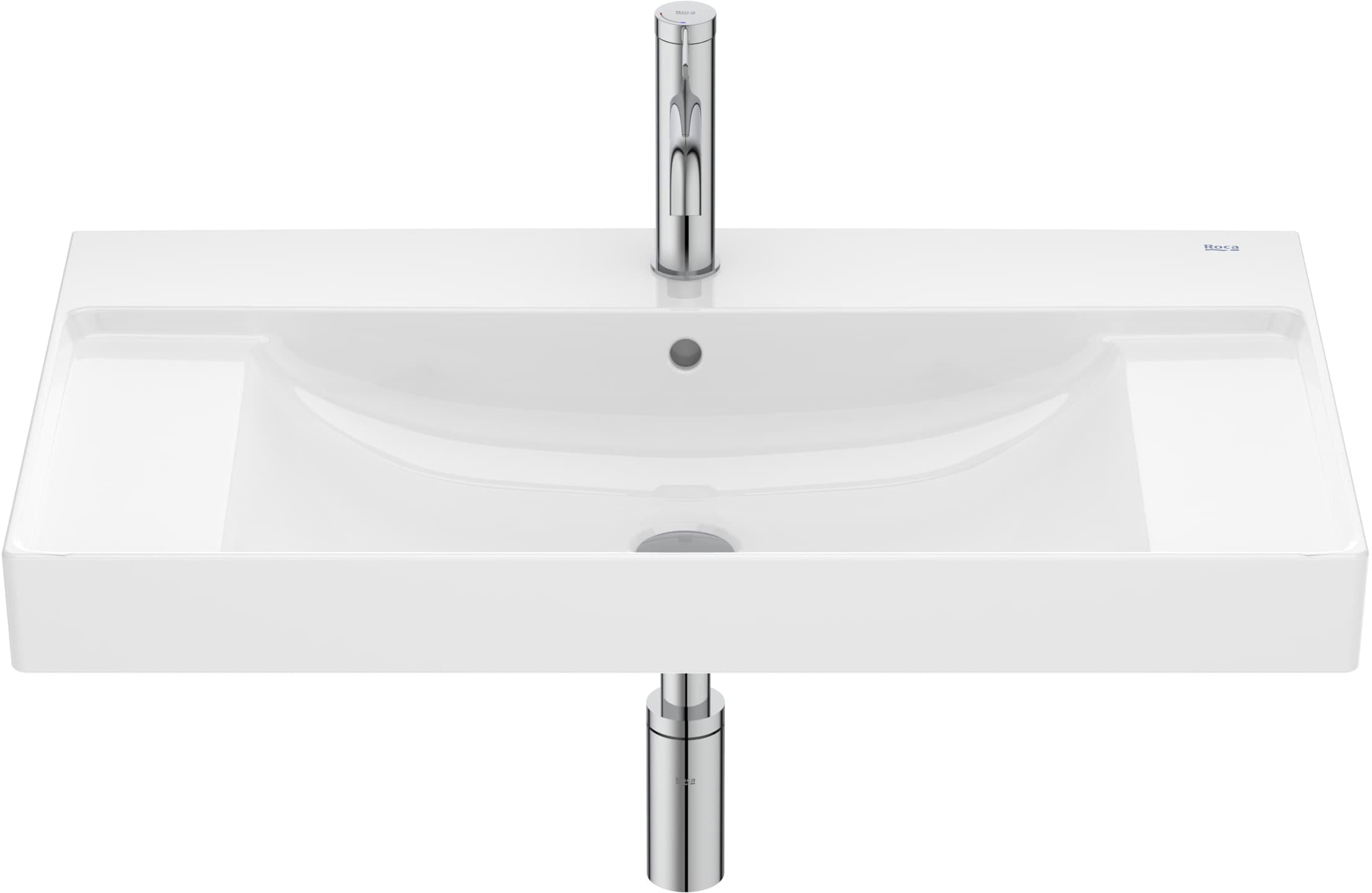 Roca Ona lavoar 80x46 cm dreptunghiular mobilier alb A32768H004