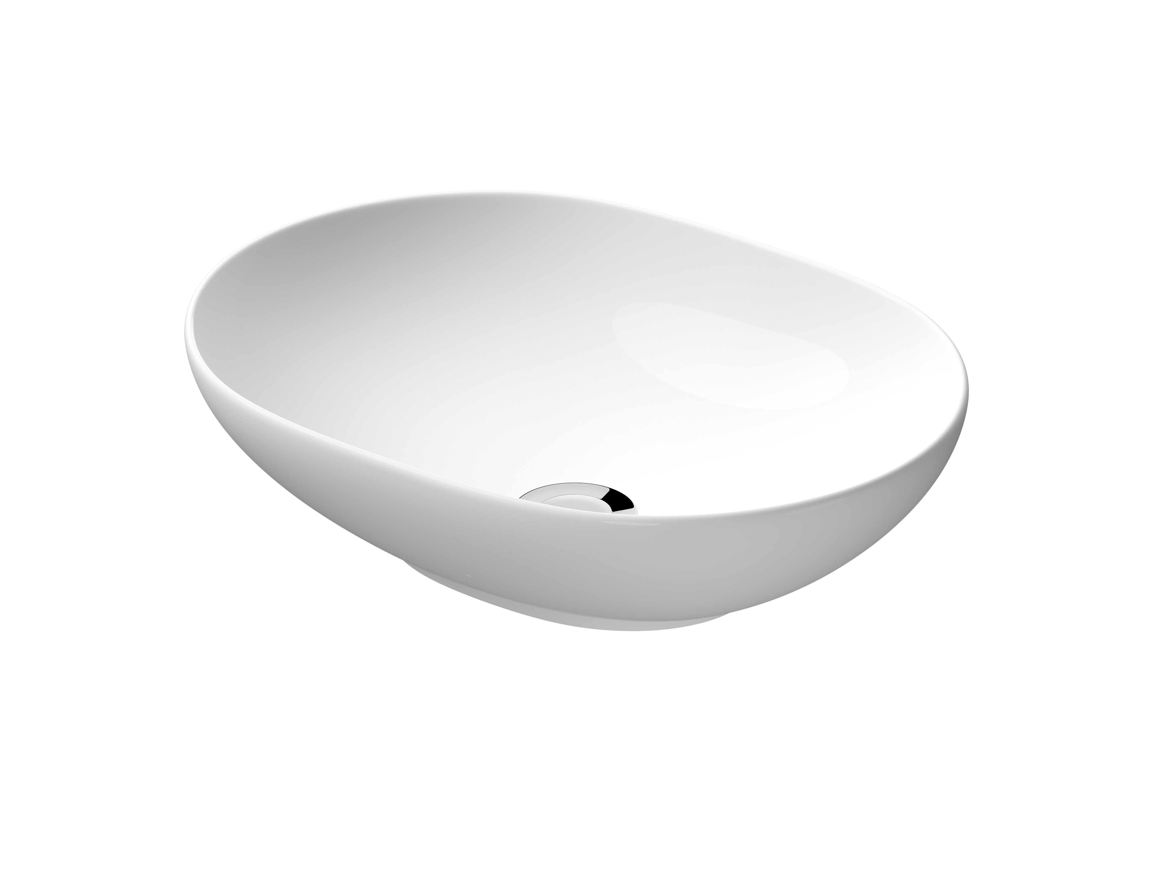 Mito Savio lavoar 50x38 cm oval de blat alb K711-003