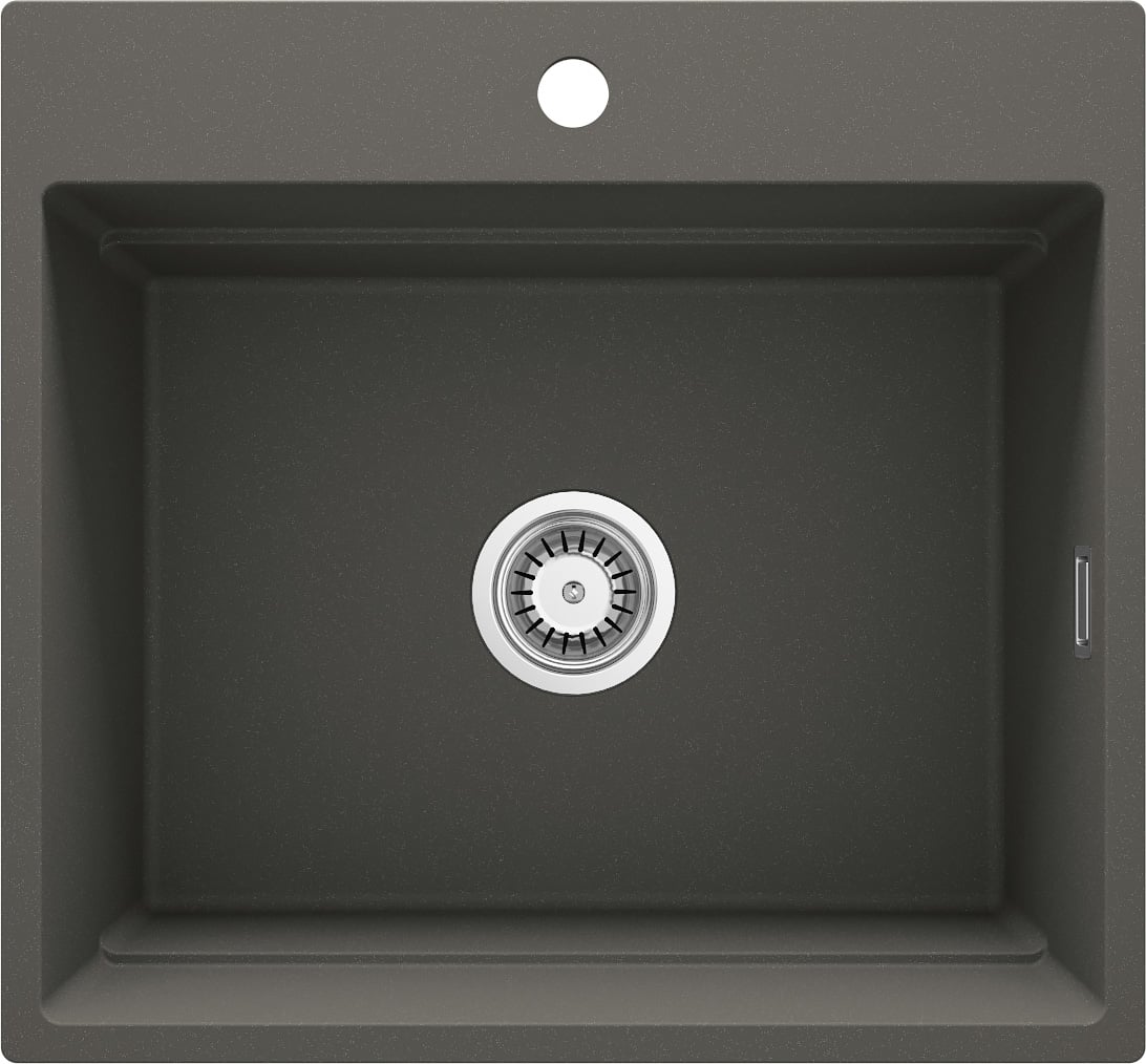 Deante Magnetic chiuvetă din granit 56x52 cm gri/grafit/onix ZRM_T10A