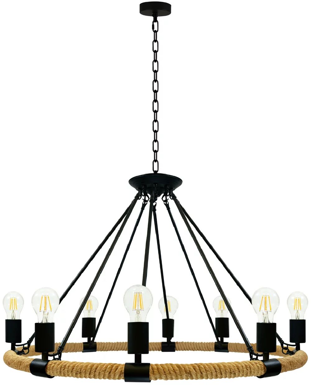 Goldlux Arthur lampă suspendată x20 W negru-bej 307927