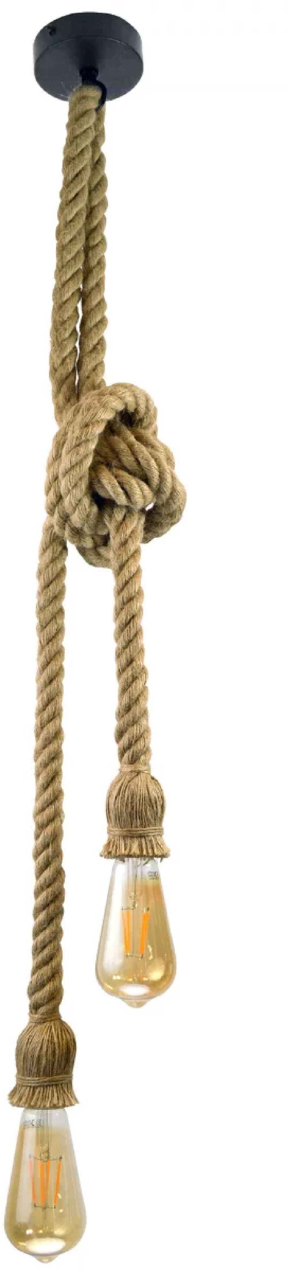 Goldlux Rope lampă suspendată 2x12 W bej 307613