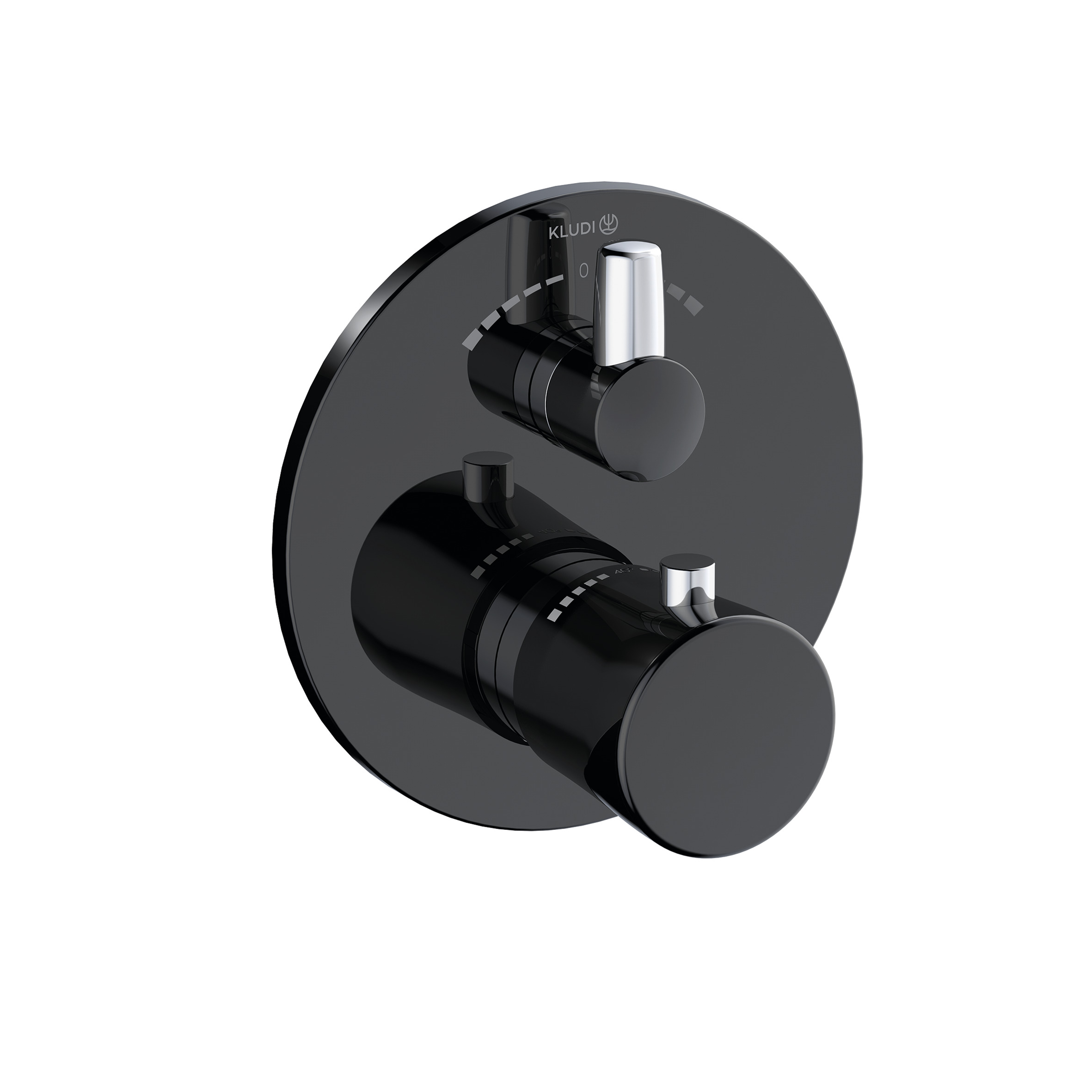 Kludi Balance baterie cadă-duș ascuns cu termostat negru 528108775