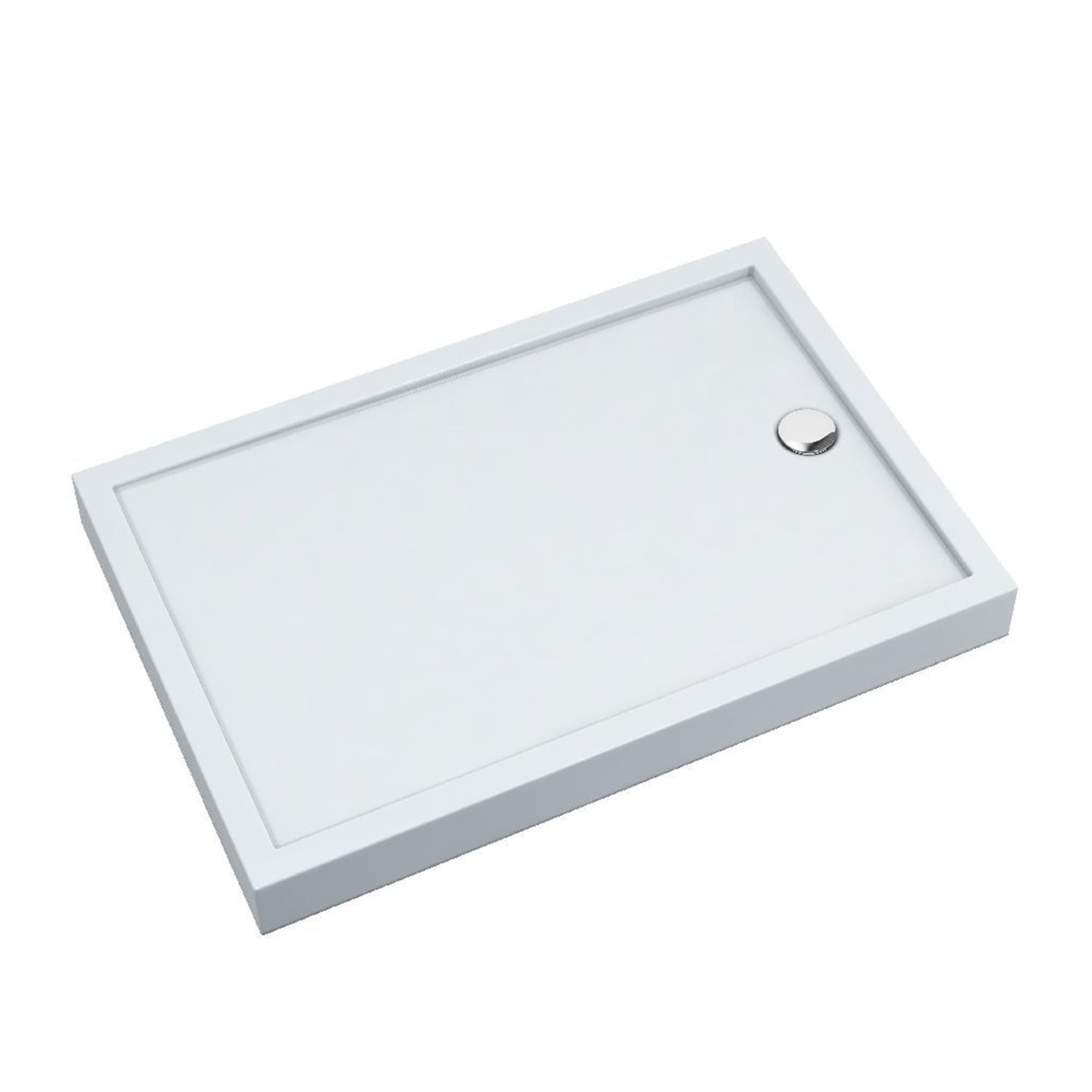 Schedline Cameron Smooth White cădiță de duș dreptunghiulară 100x80 cm alb 3ST.C2P-80100