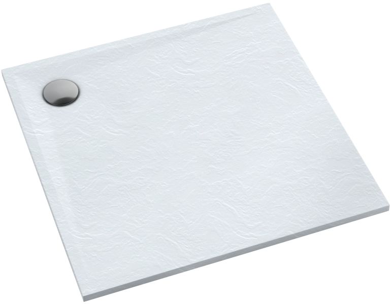 Schedline Libra White Stone cădiță de duș pătrată 90x90 cm alb 3SP.L1K-9090/B/ST