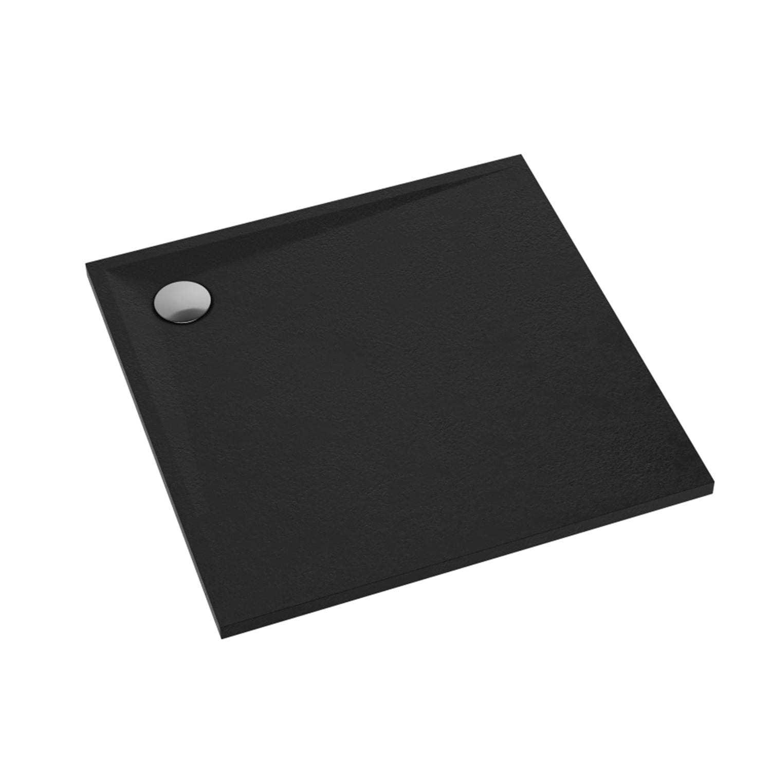 Schedline Libra Black Stone cădiță de duș pătrată 90x90 cm alb 3SP.L1K-9090/C/ST