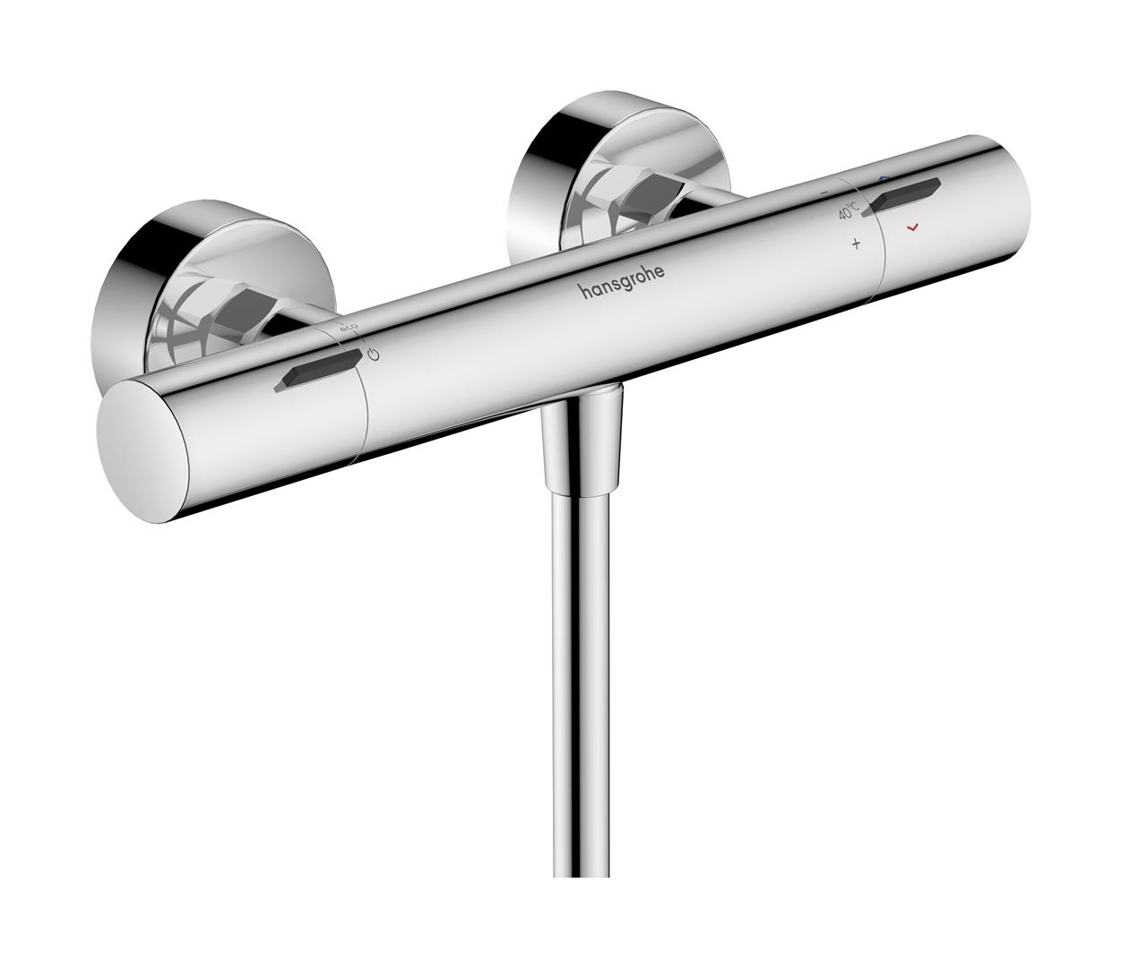 Hansgrohe Ecostat Fine baterie de duș perete cu termostat crom 13323000