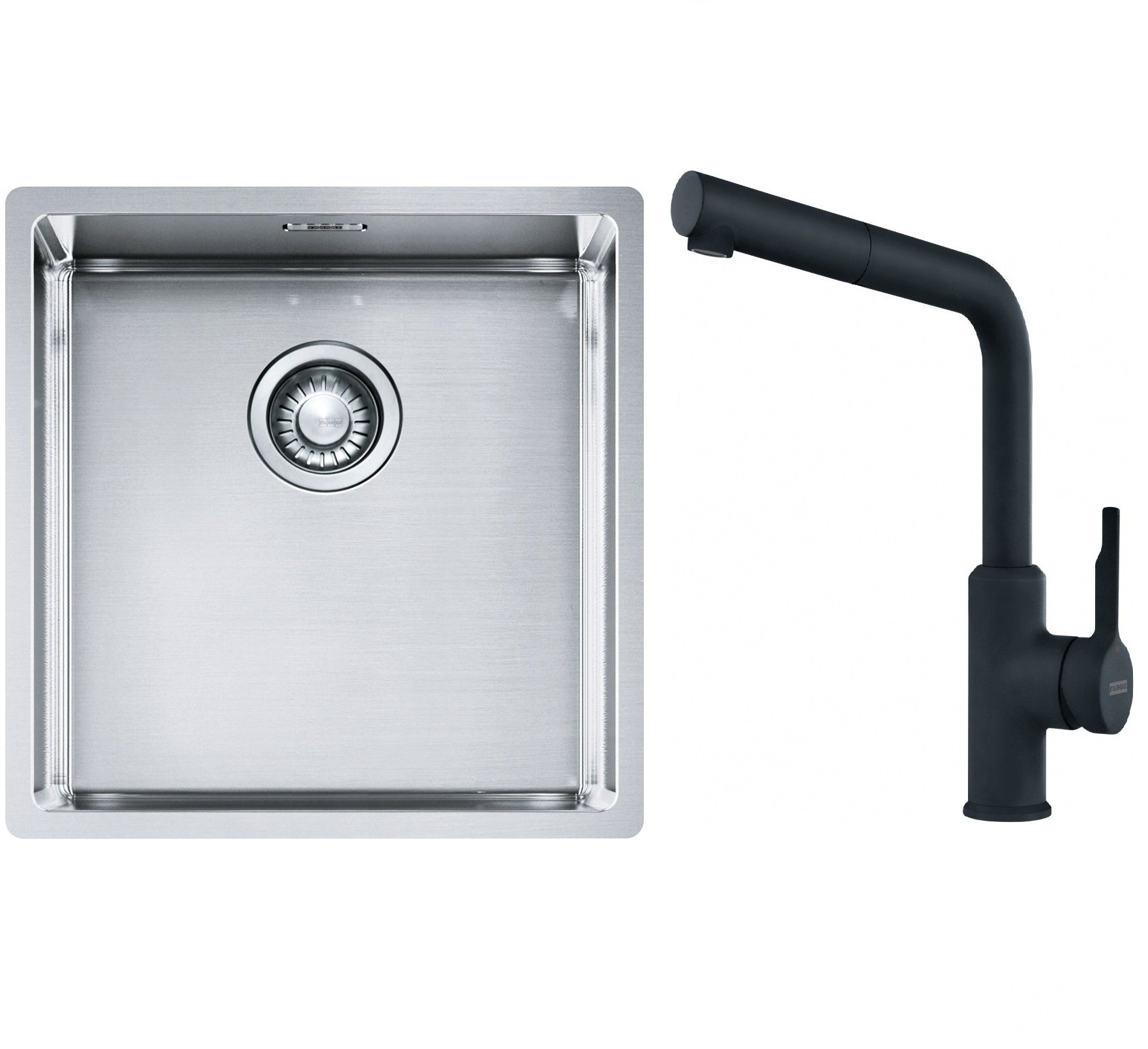 Set chiuveta din otel Franke Box 127.0453.654, baterie bucătărie Franke Urban 115.0627.523