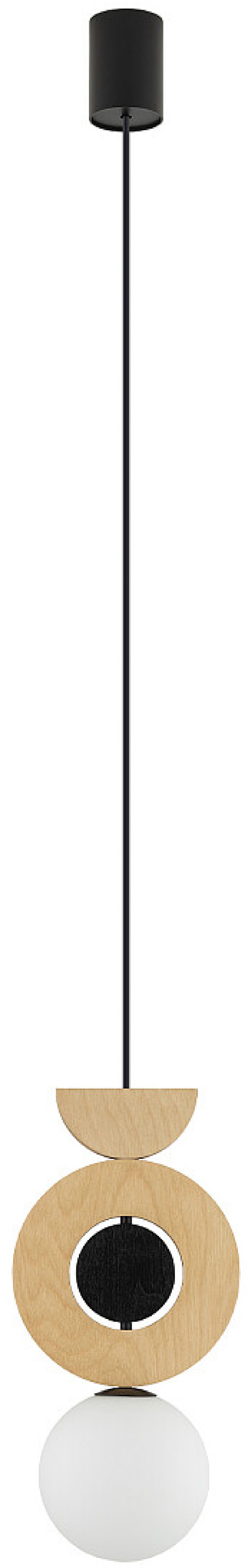 Nowodvorski Lighting Drops Wood lampă suspendată 1x12 W negru 11174