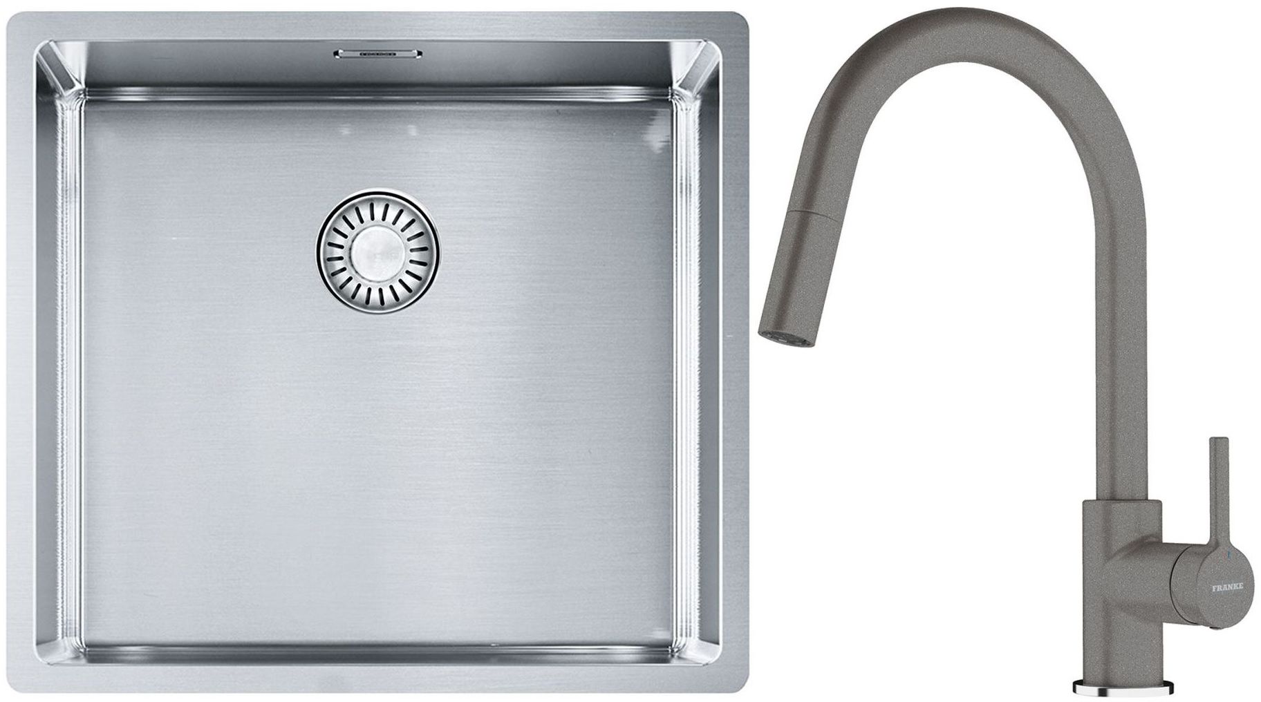 Set chiuveta din otel Franke Box 127.0453.655, baterie bucătărie Franke Lina 115.0626.057