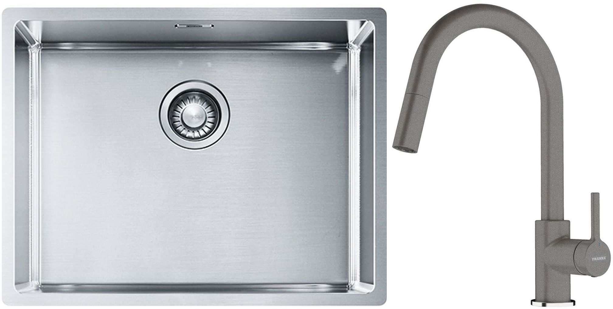 Set chiuveta din otel Franke Box 127.0453.660, baterie bucătărie Franke Lina 115.0626.057